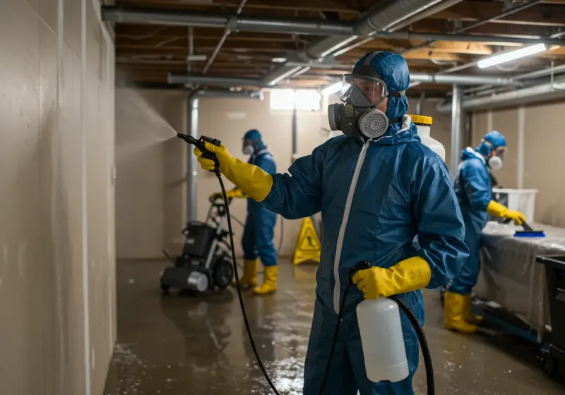 Basement Sanitization and Antimicrobial Treatment process in Brattleboro, VT