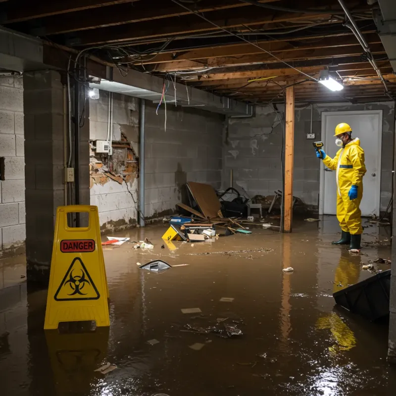 Flooded Basement Electrical Hazard in Brattleboro, VT Property